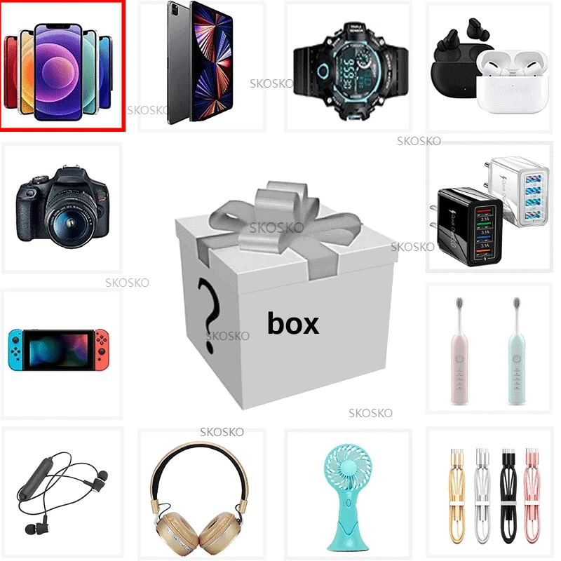 2022 Most Popular New Year Lucky Mystery Box 100% Christmas Surprise High-quality Gift Precious Item Electronic Products Boxes
2022 Most Popular New Year Lucky Mystery Box 100% Christmas Surprise High-quality Gift Precious Item Electronic Products Boxes