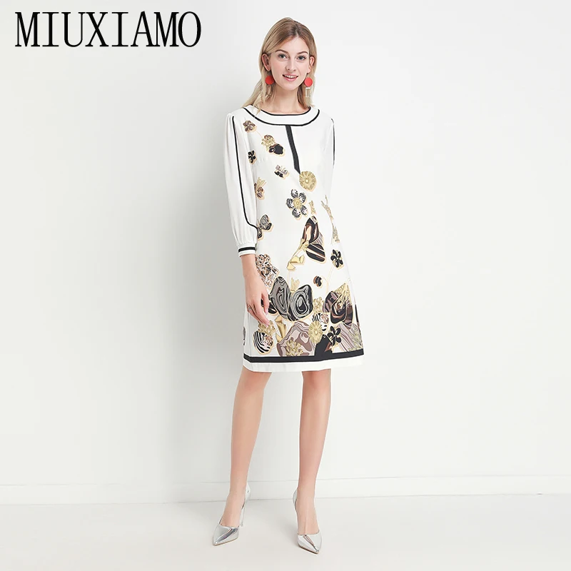 MIUXIMAO High Quality 2020 Runway Designer Spring Dress Office lady Dress Flower Print Elegant Casual Dress Women vestidos
MIUXIMAO High Quality 2020 Runway Designer Spring Dress Office lady Dress Flower Print Elegant Casual Dress Women vestidos