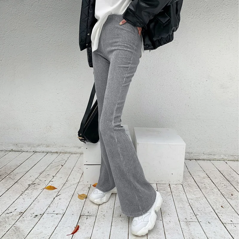 Casual Corduroy Long Trousers Women High Waist Flared Pants Fashion Multicolor Vintage Y2K Skinny Joggers Streetwear 
Casual Corduroy Long Trousers Women High Waist Flared Pants Fashion Multicolor Vintage Y2K Skinny Joggers Streetwear