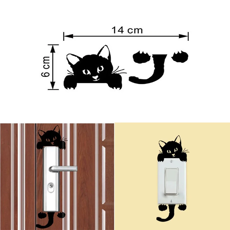 Lovely Cartoon Cat Kitten Living Room Light Switch Sticker Bedroom Switch Wall Stickers Waterproof for Children Home Decoration
Lovely Cartoon Cat Kitten Living Room Light Switch Sticker Bedroom Switch Wall Stickers Waterproof for Children Home Decoration