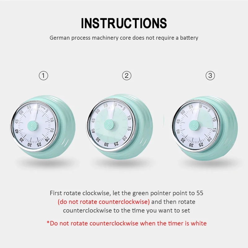 Stainless Steel Mechanical Kitchen Timer Round Shape 60 Minutes Novelty Countdown Kitchen Clock Alarm Time Reminder Kitchen Tool
Stainless Steel Mechanical Kitchen Timer Round Shape 60 Minutes Novelty Countdown Kitchen Clock Alarm Time Reminder Kitchen Tool