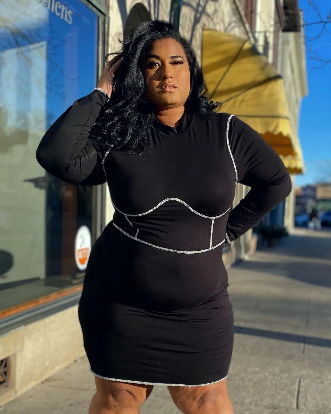 HAOOHU Cross-border Foreign Trade New Style Fashion Long-sleeved Stitching Tight-fitting Bag Hip Plus Size Dress Loose Skirt
HAOOHU Cross-border Foreign Trade New Style Fashion Long-sleeved Stitching Tight-fitting Bag Hip Plus Size Dress Loose Skirt