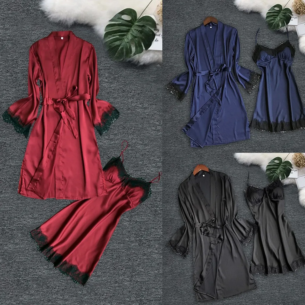 Women's Lace Underwear V-Neck Lace Pajama Sets Fashion Sexy Sleepwear Lingerie Temptation Underwear Nightdress Plus Size
Women's Lace Underwear V-Neck Lace Pajama Sets Fashion Sexy Sleepwear Lingerie Temptation Underwear Nightdress Plus Size