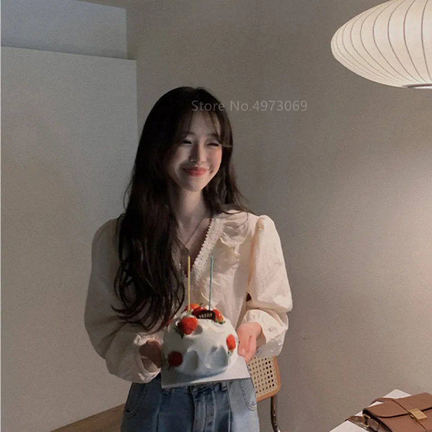 Single Breasted Long Sleeve Shirts 2020 New Autumn Cute Sweet Preppy Style Girls Casual Ruffled Women Vintage Cotton Tops
Single Breasted Long Sleeve Shirts 2020 New Autumn Cute Sweet Preppy Style Girls Casual Ruffled Women Vintage Cotton Tops