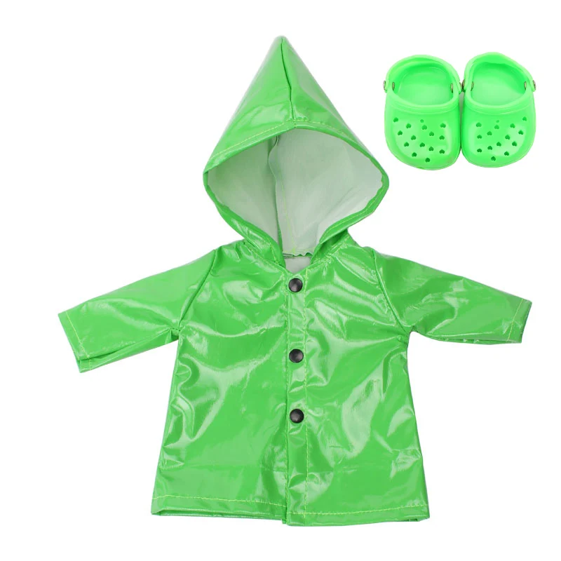 18 inch Girls doll clothes Raincoat tracksuit dress slip with shoes American newborn dress Baby toys fit 43 cm baby dolls c229
18 inch Girls doll clothes Raincoat tracksuit dress slip with shoes American newborn dress Baby toys fit 43 cm baby dolls c229