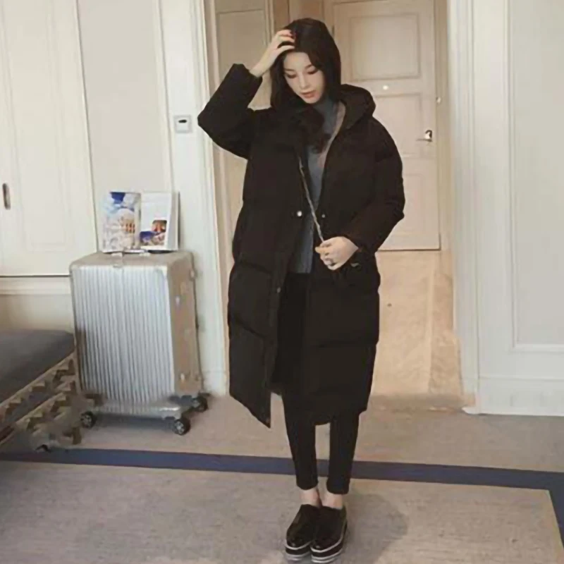 Women Loose Puffer Long Coat Parka Jacket Lady Hooded Oversized Winter Windproof Thick Warm Parkas Outerwear
Women Loose Puffer Long Coat Parka Jacket Lady Hooded Oversized Winter Windproof Thick Warm Parkas Outerwear
