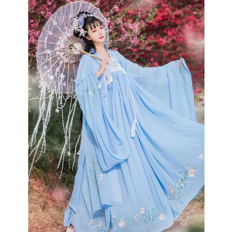 Традиционное китайское платье Hanfu, женская повседневная одежда для студенвечерние вечернее платье для косплея Hanfu, Одежда для танцев на сце...
Традиционное китайское платье Hanfu, женская повседневная одежда для студенвечерние вечернее платье для косплея Hanfu, Одежда для танцев на сце...