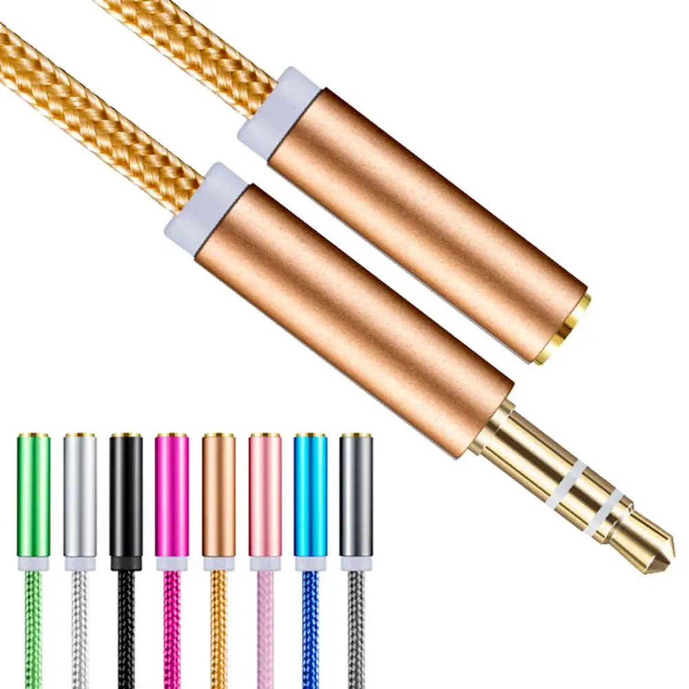 Braided 3.5mm Male to Female Audio Earphone Adapter Cable Extension Cord for PC Laptop for Samsung Car Speaker Audio cable 
Braided 3.5mm Male to Female Audio Earphone Adapter Cable Extension Cord for PC Laptop for Samsung Car Speaker Audio cable