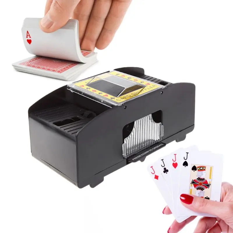 Automatic Poker Card Shuffler Board Games Battery Operated Playing Cards Shuffle 2 Deck Automatic Hand Crank T8NC
Automatic Poker Card Shuffler Board Games Battery Operated Playing Cards Shuffle 2 Deck Automatic Hand Crank T8NC
