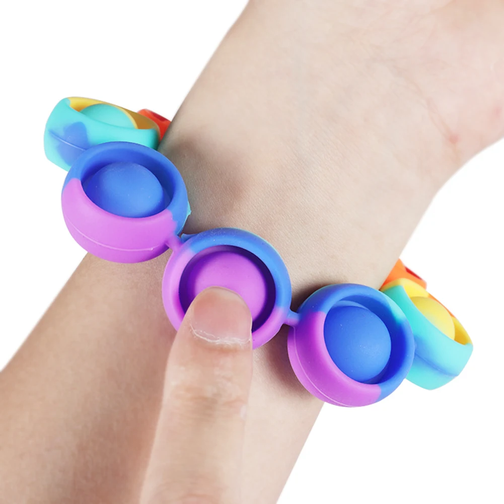Push Bubble Bracelet Sensory Toy Wristband Anti-stress Relaxing Puzzle Fidget Autism Special Need Stress Relief Toys
Push Bubble Bracelet Sensory Toy Wristband Anti-stress Relaxing Puzzle Fidget Autism Special Need Stress Relief Toys
