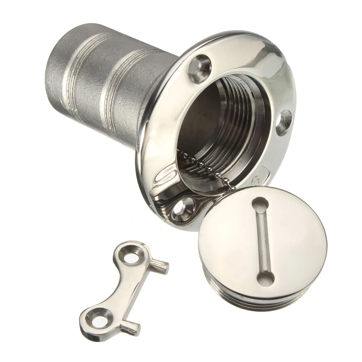 1.5 inch 316 Stainless Steel Marine Boat Deck Fuel Filler Caps Marine Hardware Deck Filler Fuel Water Waste Diesel Gas Key Cap
1.5 inch 316 Stainless Steel Marine Boat Deck Fuel Filler Caps Marine Hardware Deck Filler Fuel Water Waste Diesel Gas Key Cap