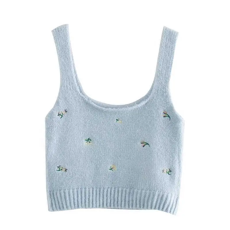 Harajuku Sexy Knit Sweater Vest Crop Top Two Piece Y2k Clothes 2020 Fashion Women Blouses Flower Embroidery Jumper Sweaters
Harajuku Sexy Knit Sweater Vest Crop Top Two Piece Y2k Clothes 2020 Fashion Women Blouses Flower Embroidery Jumper Sweaters