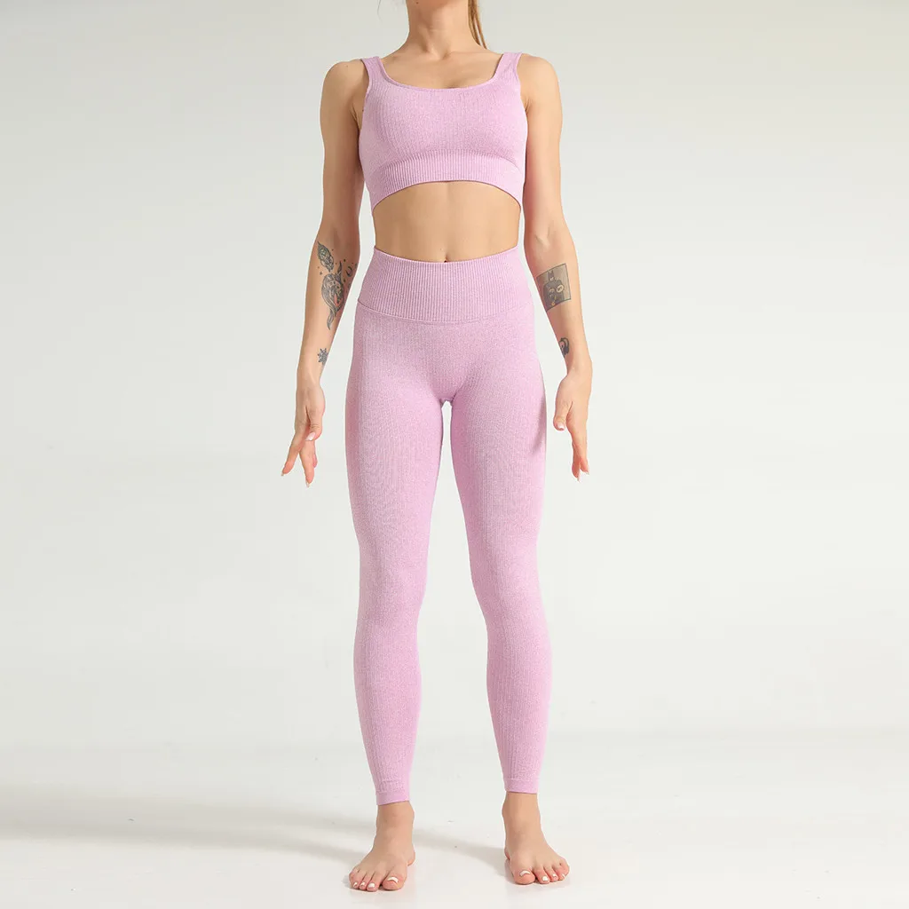 Yoga Set women sportswear yoga suit Fashion Ladie Seamless Stripe Tight Hip Sleeveless High Waist Running Clothes Yoga Clothing
Yoga Set women sportswear yoga suit Fashion Ladie Seamless Stripe Tight Hip Sleeveless High Waist Running Clothes Yoga Clothing