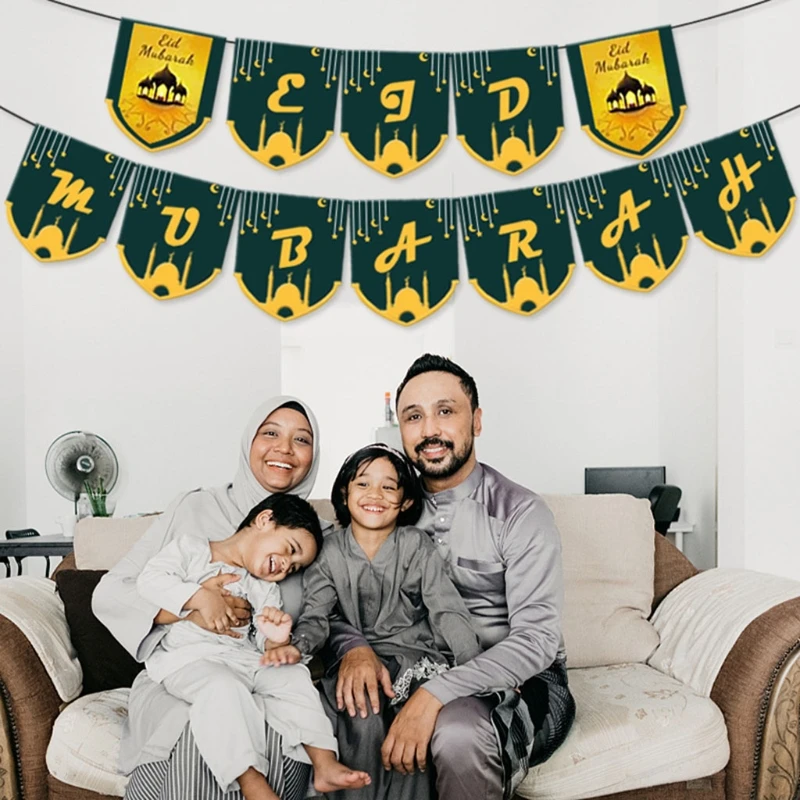 Eid Mubarak Hanging Banner Moon Star Castle Pattern Printing Mantel Fireplace Muslim Islamic Ramadan Party Decorations No H051
Eid Mubarak Hanging Banner Moon Star Castle Pattern Printing Mantel Fireplace Muslim Islamic Ramadan Party Decorations No H051