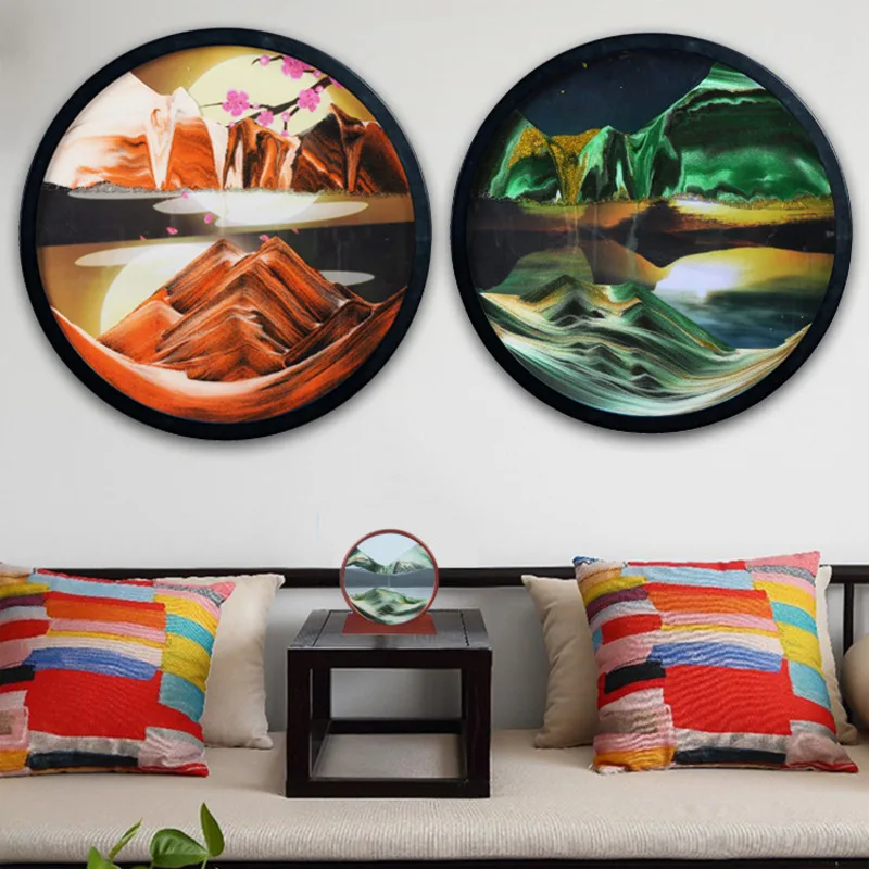 7/10inch Wall Hanging Moving Sand Painting Art Picture Round Glass Deep Sea Sandscape In Motion Flowing Sand Frame Quick Sand
7/10inch Wall Hanging Moving Sand Painting Art Picture Round Glass Deep Sea Sandscape In Motion Flowing Sand Frame Quick Sand