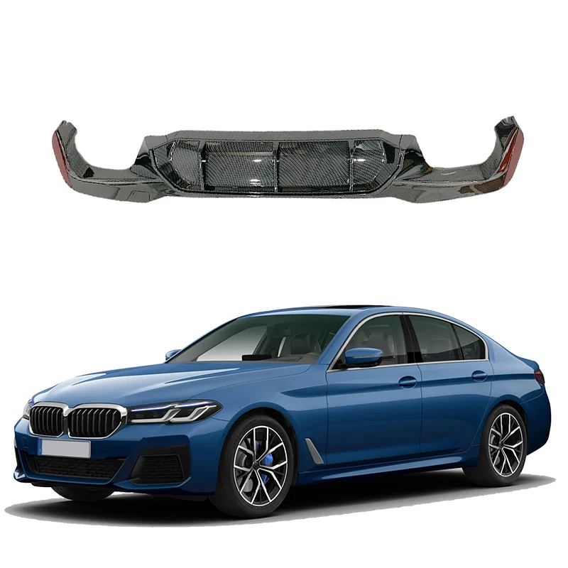 Задний диффузор для BMW 5 серии G30 Facelift M5 M Sport 2017-2021, стильный спойлер из углеродного волокна, сплиттер, 2 выхлопных кузова
Задний диффузор для BMW 5 серии G30 Facelift M5 M Sport 2017-2021, стильный спойлер из углеродного волокна, сплиттер, 2 выхлопных кузова