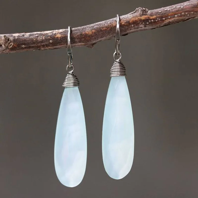 Hot Fashion Round s Stone Long Hoop Earrings for Women Simple Vintage Silver Color Drop Boho Jewelry Ring Gift Z1596
Hot Fashion Round s Stone Long Hoop Earrings for Women Simple Vintage Silver Color Drop Boho Jewelry Ring Gift Z1596