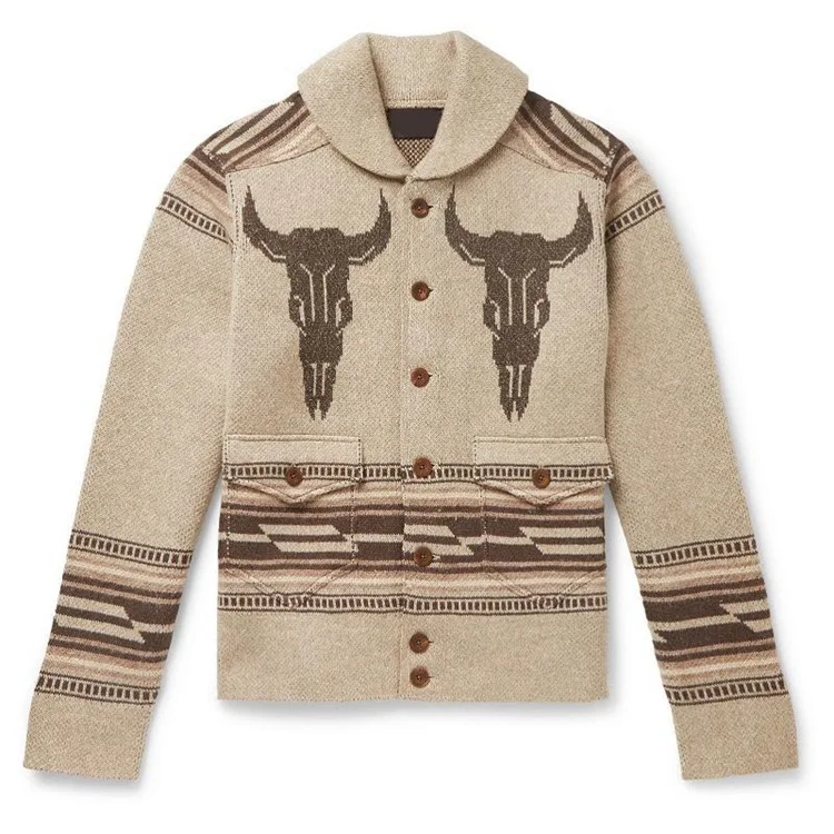 New Explosive Men's European And American Jacquard Long Sleeve Jacket Long Sleeve Lace Cardigan Sweater
New Explosive Men's European And American Jacquard Long Sleeve Jacket Long Sleeve Lace Cardigan Sweater