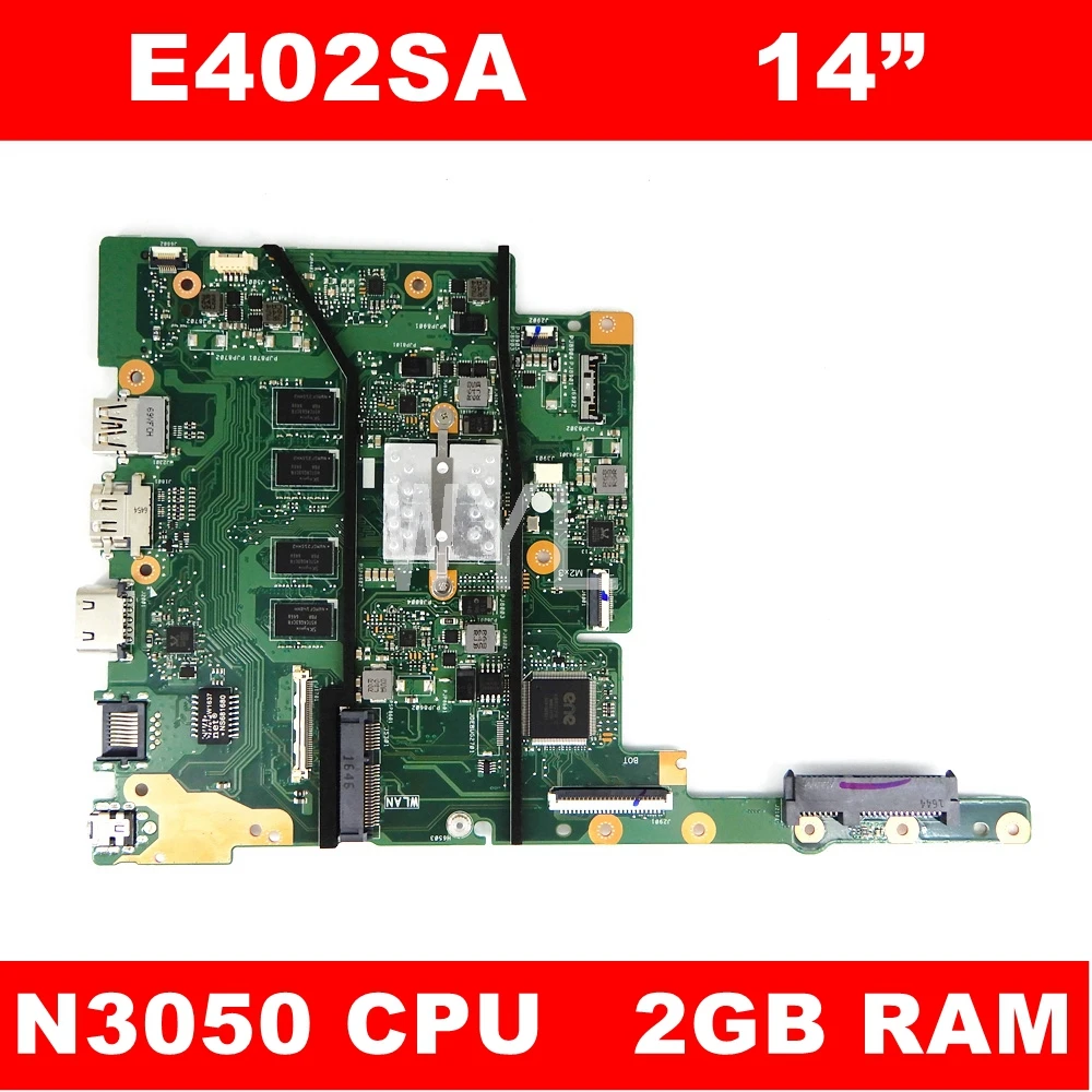 Материнская плата для ноутбука E402SA 14 дюймов процессор N3050 2 Гб ОЗУ материнская ASUS