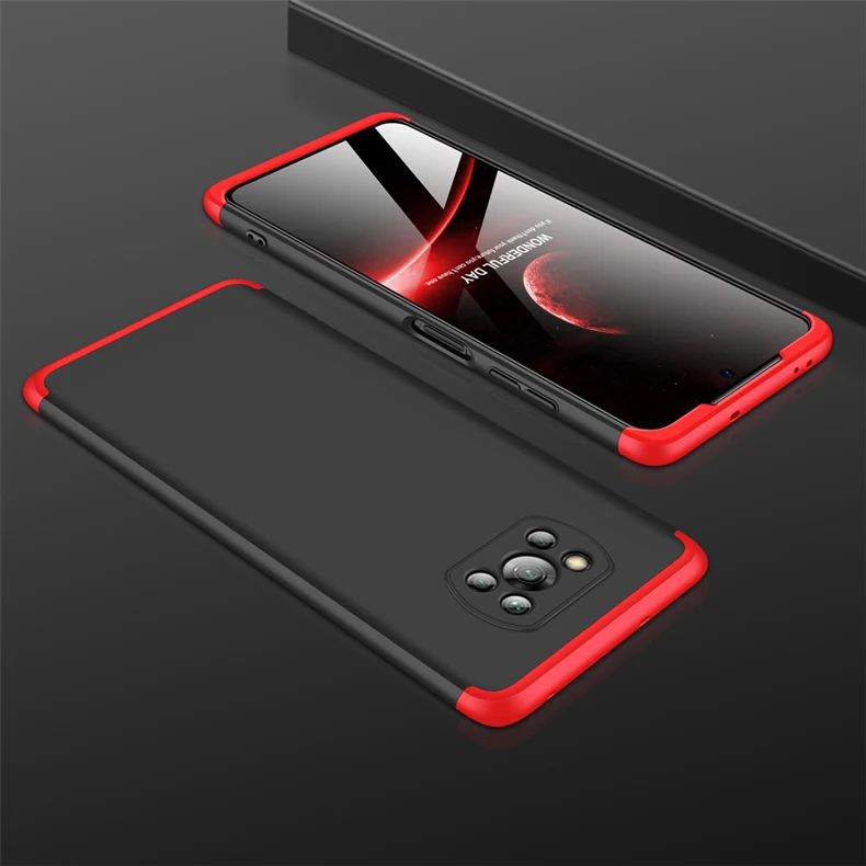 

360 Full Case For Xiaomi Redmi 9 9A 9C Case Armor Anti-knock Hard Matte Cover For Xiaomi Poco X3 NFC M3 C3 F2 Pro Pocophone F1