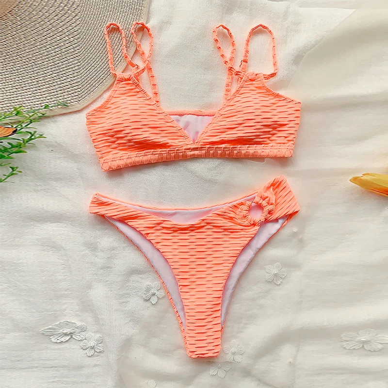 Sexy Bikini 2021 Swimsuit Women Ruffle Swimwear Female Bandage Halter Bikini Set Brazilian Bathing Suit Beach Wear Biquini
Sexy Bikini 2021 Swimsuit Women Ruffle Swimwear Female Bandage Halter Bikini Set Brazilian Bathing Suit Beach Wear Biquini