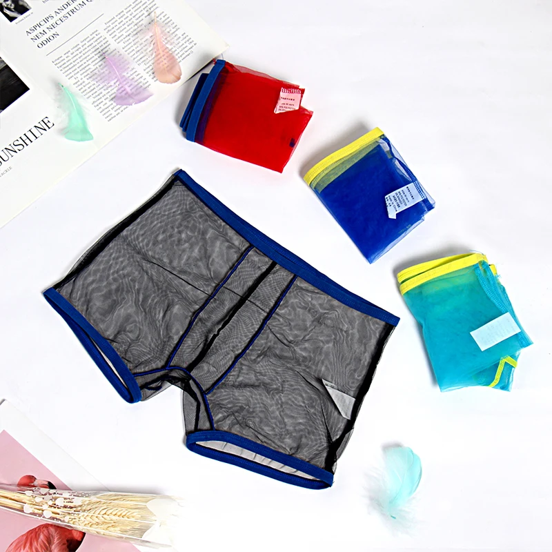 Sexy Mens Boxer Underwear Men gay Mens Boxers Homme Fashion Male Underpants Ropa Interior Hombre Transparent Mesh Boxers
Sexy Mens Boxer Underwear Men gay Mens Boxers Homme Fashion Male Underpants Ropa Interior Hombre Transparent Mesh Boxers