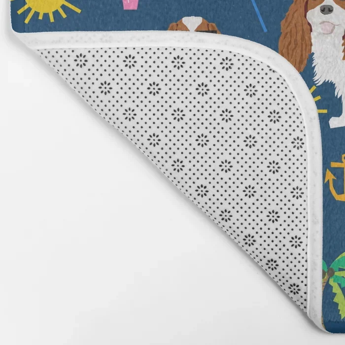 Новые забавные коврики кавалер Кинг Чарльз-спаниель пляжный коврик для ванной
