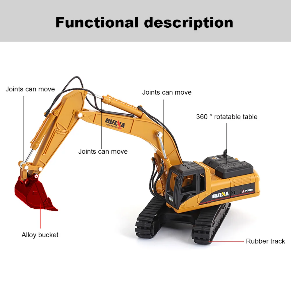 Children Kids Toys Excavator Truck 1:50 Metal Engineering Vehicle Toys for Children Gifts
Children Kids Toys Excavator Truck 1:50 Metal Engineering Vehicle Toys for Children Gifts
