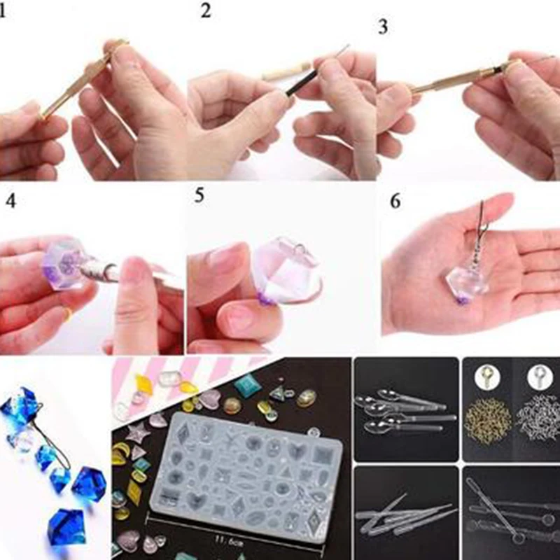 1 Set Silicone Mold Mix Stick Dropper Clasp DIY Making Accessories Tools Molds Geometric Epoxy Resin Combination Crafts
1 Set Silicone Mold Mix Stick Dropper Clasp DIY Making Accessories Tools Molds Geometric Epoxy Resin Combination Crafts