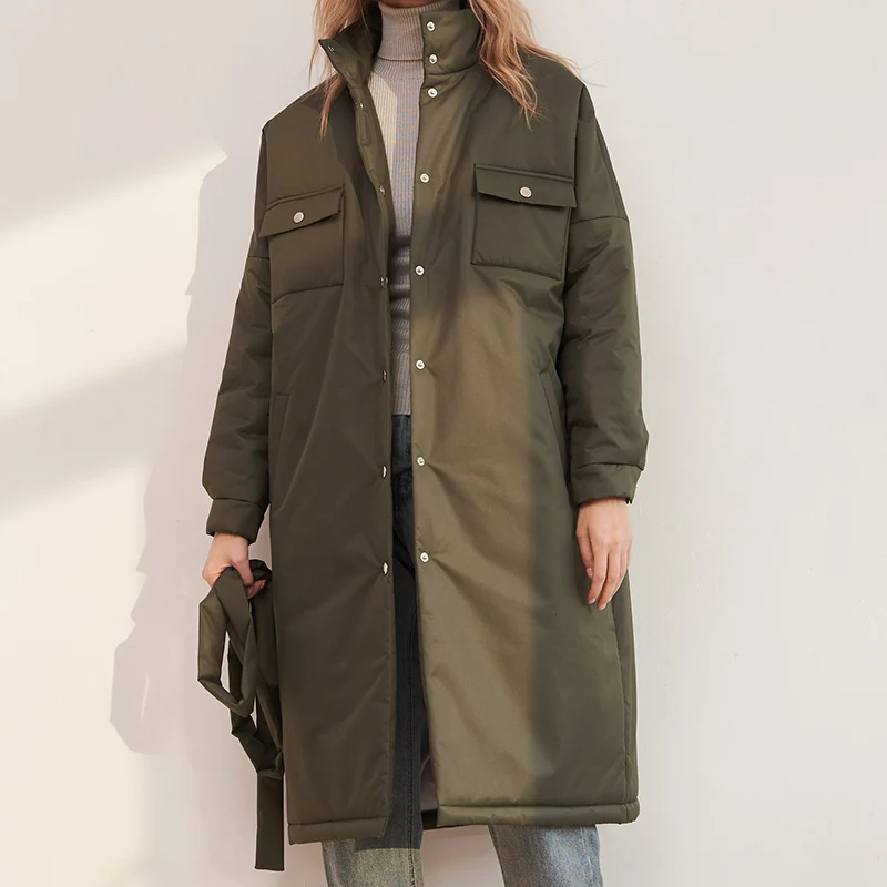 Malina Spring Single Breasted Parkas Women Fashion Stand Collar Coat Women Solid Tie Belt Simple Cotton Jackets Female Ladies
Malina Spring Single Breasted Parkas Women Fashion Stand Collar Coat Women Solid Tie Belt Simple Cotton Jackets Female Ladies