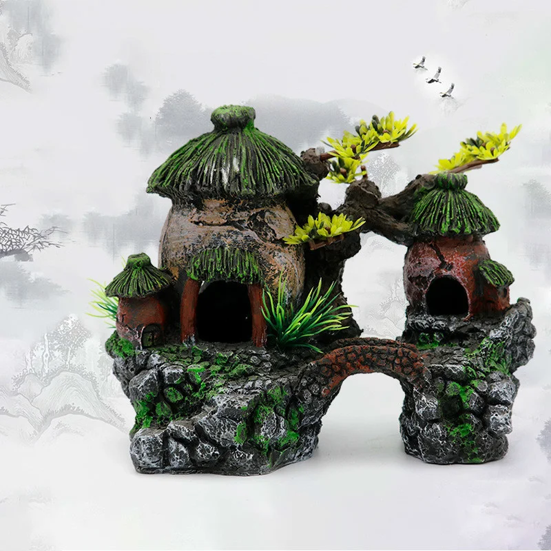 Aquarium Decoration Accessories FishTank Landscaping Double House Fish Reptile Shrimp Shelter Ornament Landscape Aquascape Decor
Aquarium Decoration Accessories FishTank Landscaping Double House Fish Reptile Shrimp Shelter Ornament Landscape Aquascape Decor