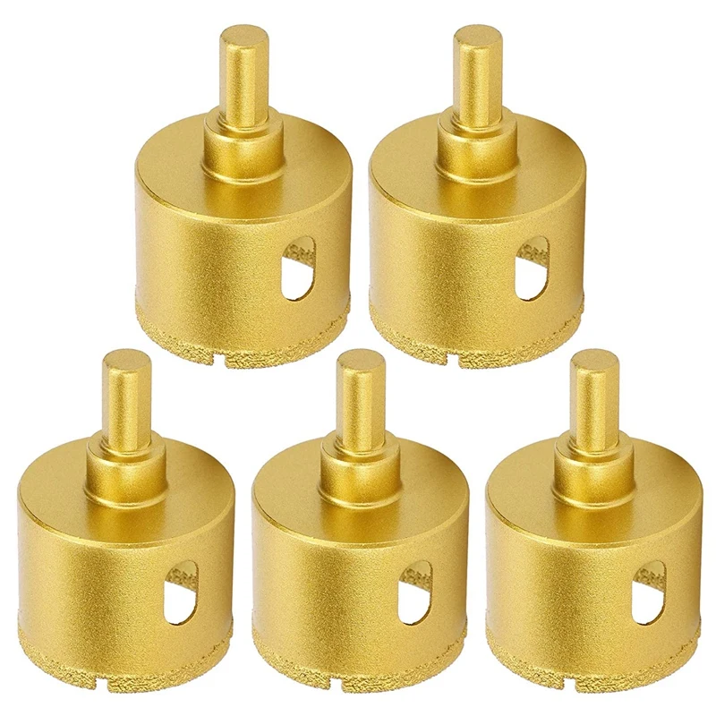 5Pcs 45Mm Golden Diamond Hole Saw Drill Bit Core Drill Cutter For Glass Ceramic Porcelain Tiles Marble Granite Quartz
5Pcs 45Mm Golden Diamond Hole Saw Drill Bit Core Drill Cutter For Glass Ceramic Porcelain Tiles Marble Granite Quartz