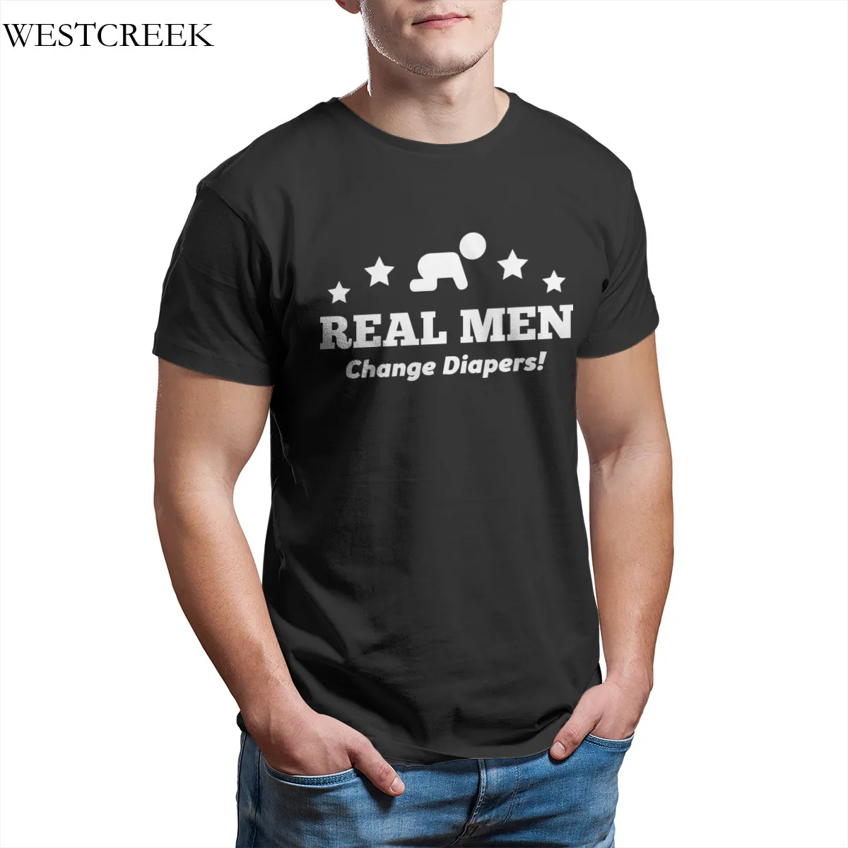 Wholesale Men's T-Shirt REAL MEN CHANGE Men's T-shirt Essentials Funny Tops Tshirts 31788
Wholesale Men's T-Shirt REAL MEN CHANGE Men's T-shirt Essentials Funny Tops Tshirts 31788