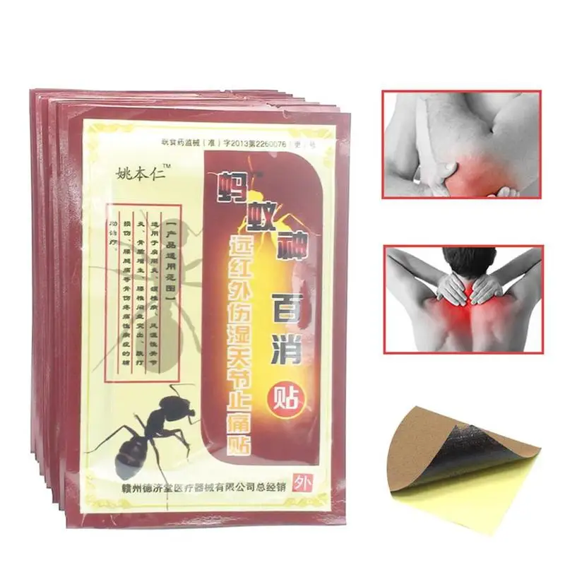 8 Pcs Black Ant Chinese Traditional Medical Plaster Ain Relief Stickers Arthritis Joint Pain Rheumatism Shoulder Pain Pat
8 Pcs Black Ant Chinese Traditional Medical Plaster Ain Relief Stickers Arthritis Joint Pain Rheumatism Shoulder Pain Pat
