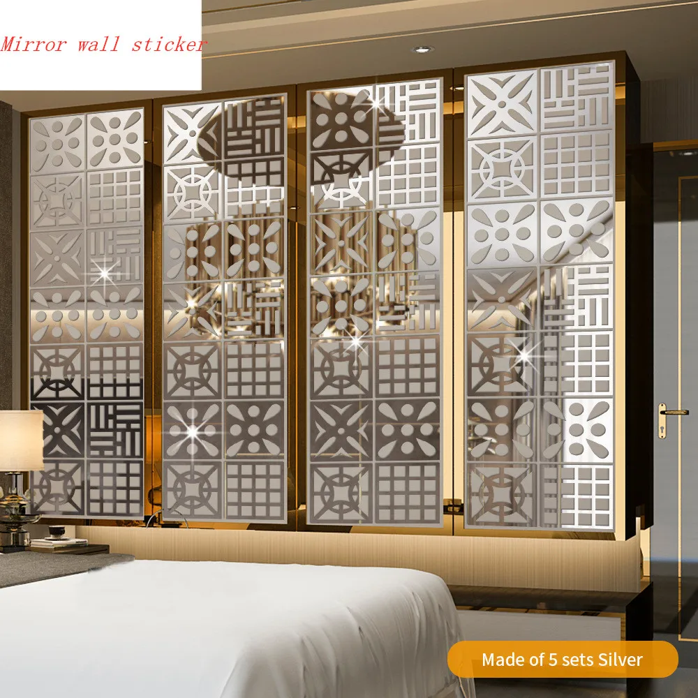 Hollow pattern mirror sticker Acrylic Self-adhesive 3D wallsticker Old wall renovation wall sticker Furniture gold Decor sticker
Hollow pattern mirror sticker Acrylic Self-adhesive 3D wallsticker Old wall renovation wall sticker Furniture gold Decor sticker