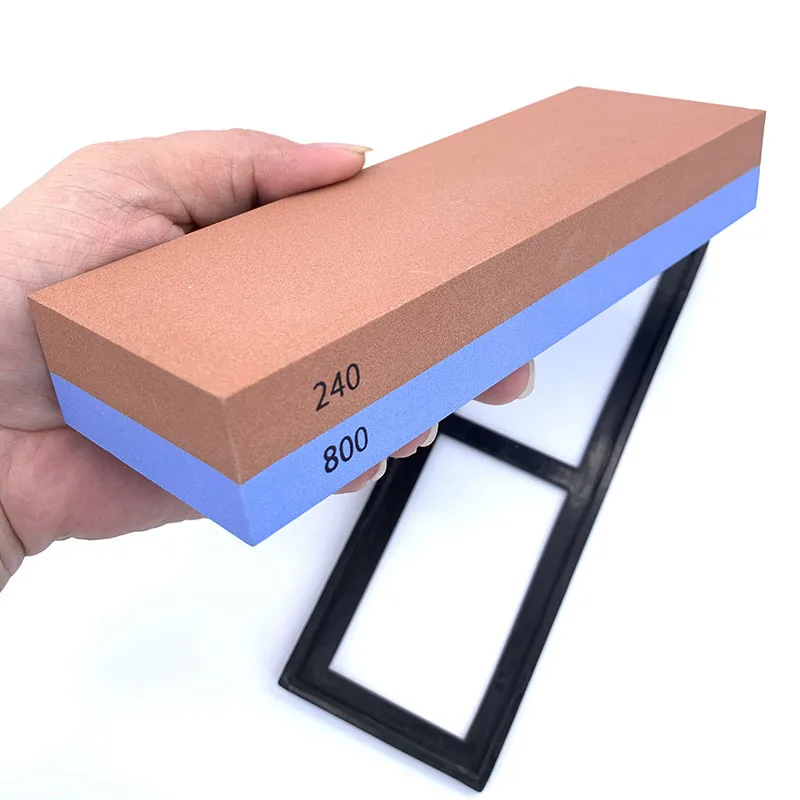 Knife Sharpener Set Stone Dual Side Whetstone Professional Kitchen Sharpening Grinder Oilstone sharpening stone with base Honing
Knife Sharpener Set Stone Dual Side Whetstone Professional Kitchen Sharpening Grinder Oilstone sharpening stone with base Honing