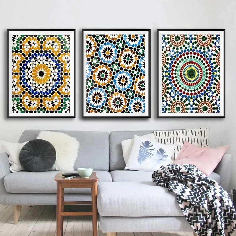 Moroccan Tiles Geometric Pattern Posters and Prints Boho Wall Decor Moroccan Travel Gift Wall Picture Canvas Painting Home Decor 
Moroccan Tiles Geometric Pattern Posters and Prints Boho Wall Decor Moroccan Travel Gift Wall Picture Canvas Painting Home Decor