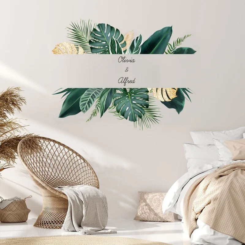 Nordic English Green Plant Leaf Wall Stickers Living Room Bedroom Decor Sofa Porch Dormitory Backdrop Wall Decoration Art Mural
Nordic English Green Plant Leaf Wall Stickers Living Room Bedroom Decor Sofa Porch Dormitory Backdrop Wall Decoration Art Mural