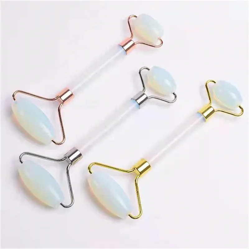 Массажный ролик с белым опалом, натуральные кварцевые кристаллы, лечебные камни для подарка 
Массажный ролик с белым опалом, натуральные кварцевые кристаллы, лечебные камни для подарка