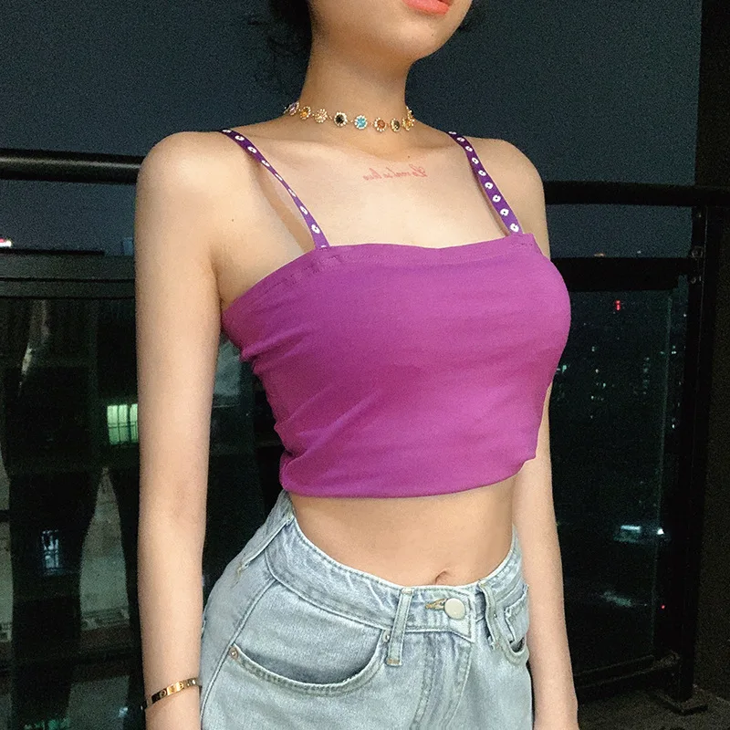 2021 New Pure Cotton Summer Sling Sling Neck Small Vest Sexy Backless Slim Umbilical Top Outer Wear Bottoming T-shirt Women
2021 New Pure Cotton Summer Sling Sling Neck Small Vest Sexy Backless Slim Umbilical Top Outer Wear Bottoming T-shirt Women