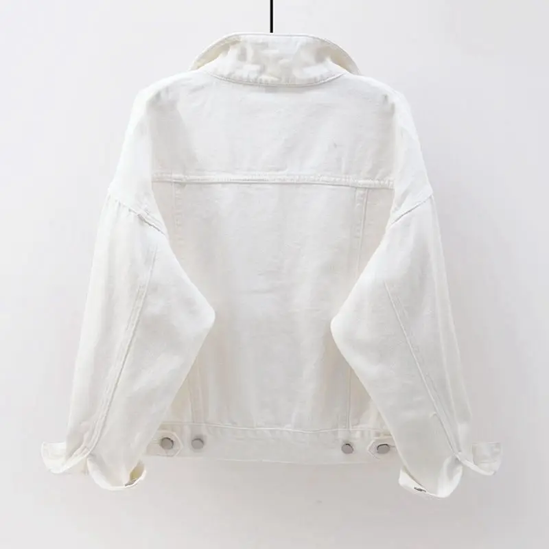 Women Jackets 2021 New Spring outwear denim coat Solid turn down collar cotton jacket for female plus size S-3XL
Women Jackets 2021 New Spring outwear denim coat Solid turn down collar cotton jacket for female plus size S-3XL
