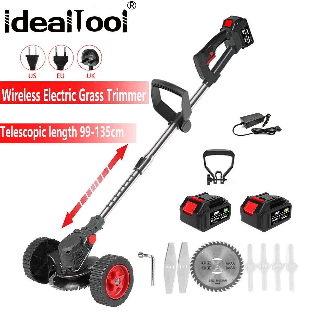 Electric Lawn Mower Cordless Grass Hedge Trimmer with With Scroll Wheel Adjustable Handheld Garden Tool For Makita 18V Battery
Electric Lawn Mower Cordless Grass Hedge Trimmer with With Scroll Wheel Adjustable Handheld Garden Tool For Makita 18V Battery