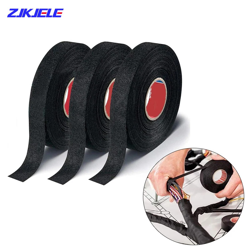 15 Meter Heat-resistant Flame Retardant Tape Coroplast Adhesive Cloth Tape For Car Cable Harness Wiring Loom Protection Velvet
15 Meter Heat-resistant Flame Retardant Tape Coroplast Adhesive Cloth Tape For Car Cable Harness Wiring Loom Protection Velvet