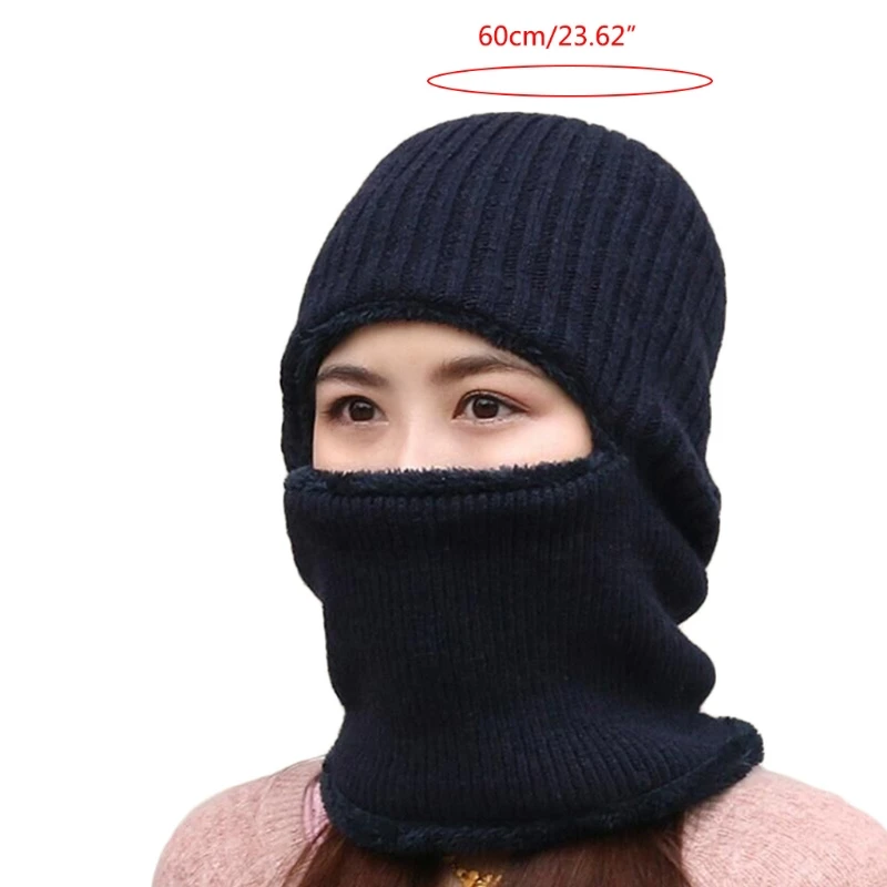 Winter Ribbed Knit Balaclava Beanie Hat Plush Lined Warm Face Cover Neck Warmer 649C
Winter Ribbed Knit Balaclava Beanie Hat Plush Lined Warm Face Cover Neck Warmer 649C