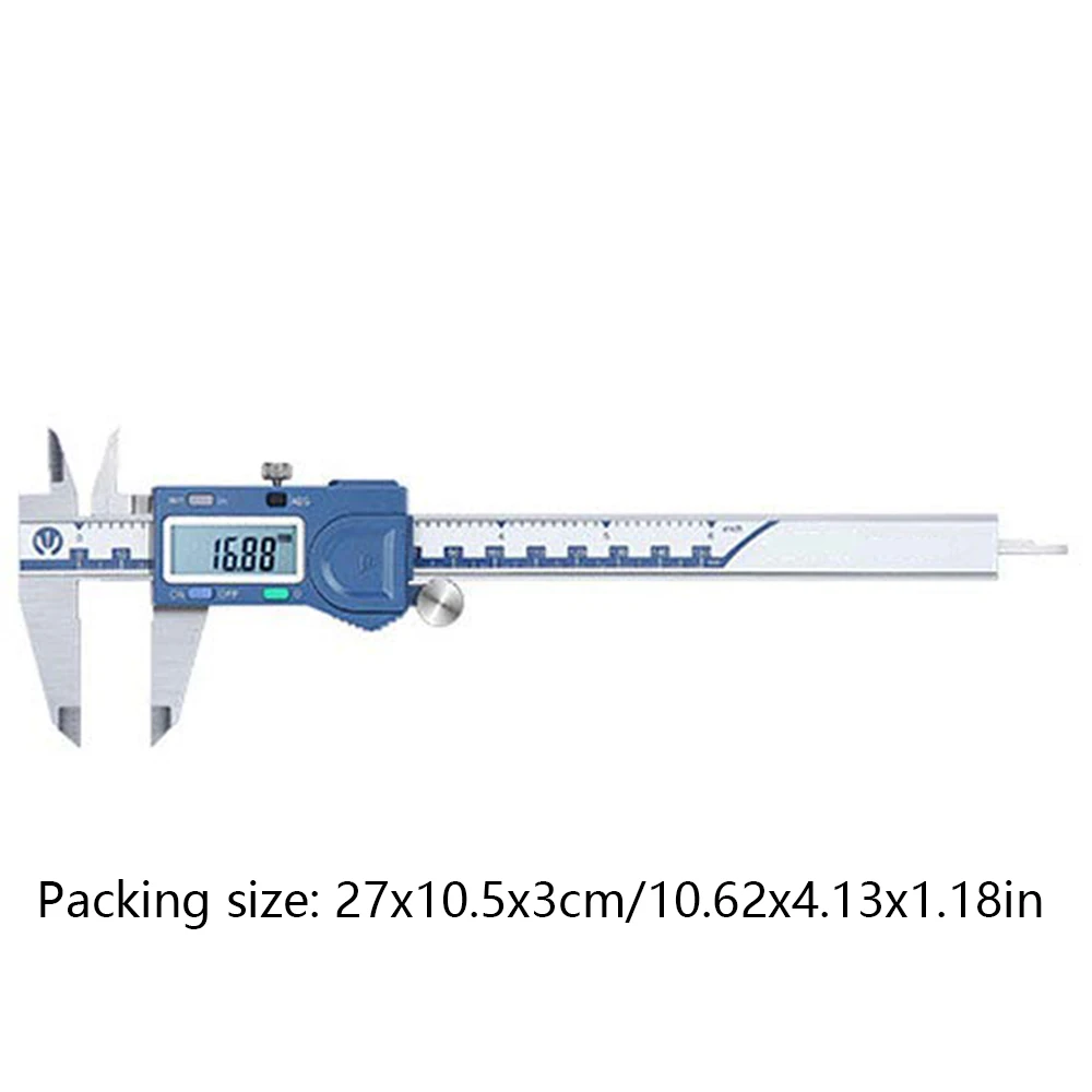 150MM Digital Vernier Caliper With LCD Caliper Ruler Screen Stainless Steel Rust-Proof Metric Inch Conversion Measuring Tools 
150MM Digital Vernier Caliper With LCD Caliper Ruler Screen Stainless Steel Rust-Proof Metric Inch Conversion Measuring Tools