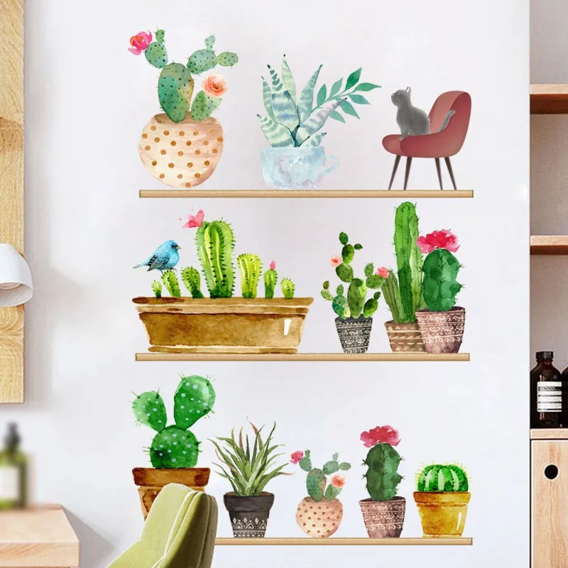 Cactus Potted Plant Wall Stickers Printed Decal Creative Home Decor Living Room Decals Wallpaper Bedroom Nursery Window Decor
Cactus Potted Plant Wall Stickers Printed Decal Creative Home Decor Living Room Decals Wallpaper Bedroom Nursery Window Decor