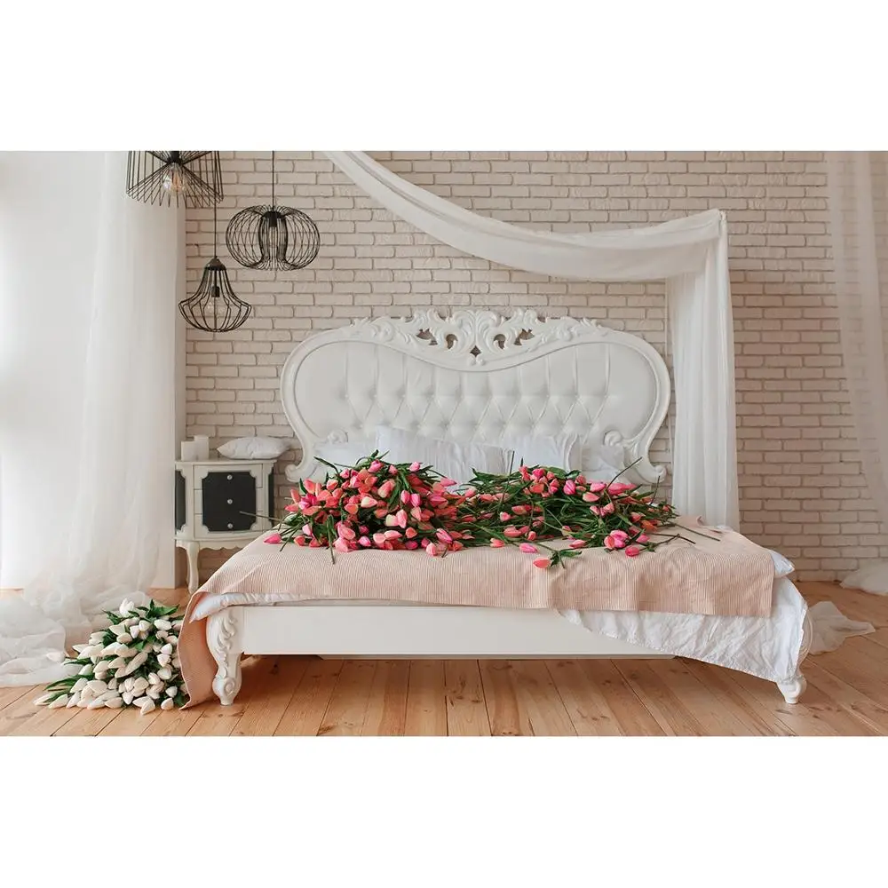 White Bed Brick Wall Flowers Photography Background Custom Backdrop for Baby Children Portrait Pet Toy Photoshoot Photo Studio
White Bed Brick Wall Flowers Photography Background Custom Backdrop for Baby Children Portrait Pet Toy Photoshoot Photo Studio