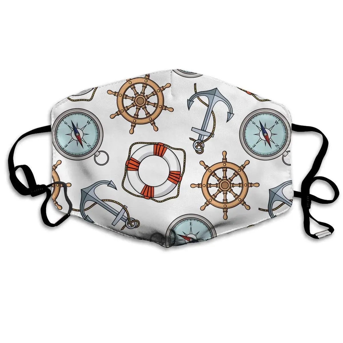 Anchors Lifebuoies Compasses Washable Reusable Mask, Cotton Anti Dust Half Face Mouth Mask For Kids Teens Men Women With
Anchors Lifebuoies Compasses Washable Reusable Mask, Cotton Anti Dust Half Face Mouth Mask For Kids Teens Men Women With