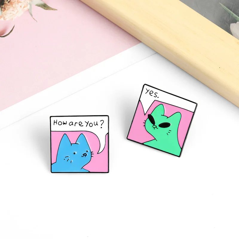 1PC Cute Cartoon Animal Badge Jewelry Gift For Friends Cat Enamel Pin Custom Funny Cats Greetings Not Listening Brooches
1PC Cute Cartoon Animal Badge Jewelry Gift For Friends Cat Enamel Pin Custom Funny Cats Greetings Not Listening Brooches