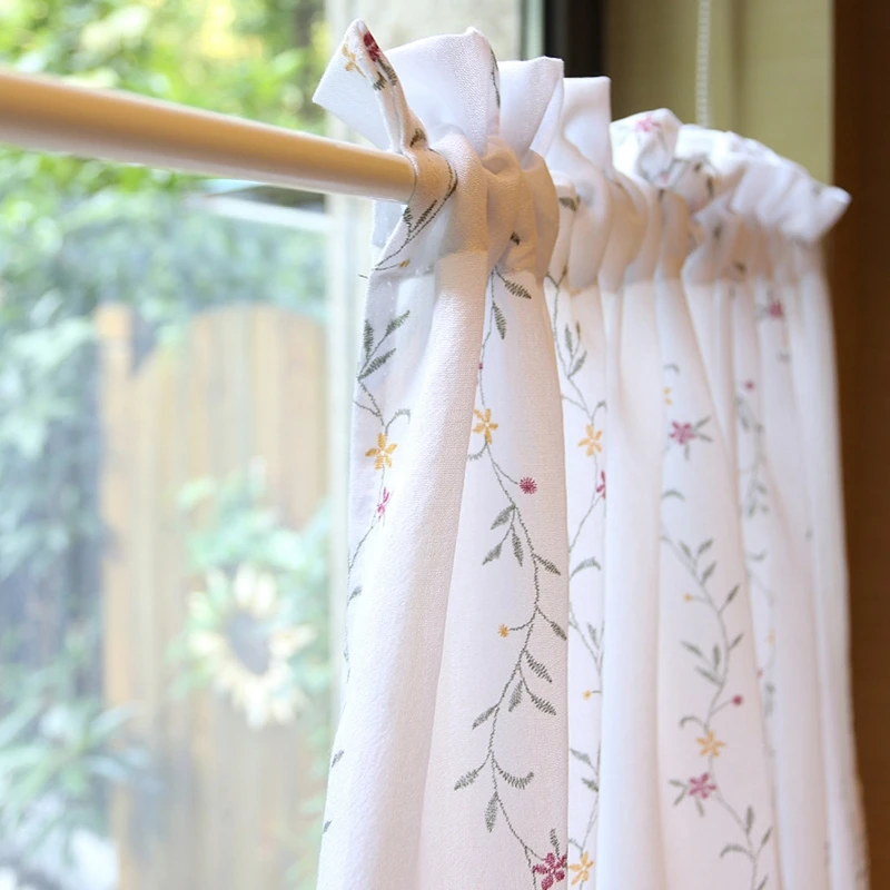 Rustic Short Half Window Curtain Vines Floral Pattern Valance Rod Pocket Drape with Plush Hair Ball Tassel Trim Decor
Rustic Short Half Window Curtain Vines Floral Pattern Valance Rod Pocket Drape with Plush Hair Ball Tassel Trim Decor